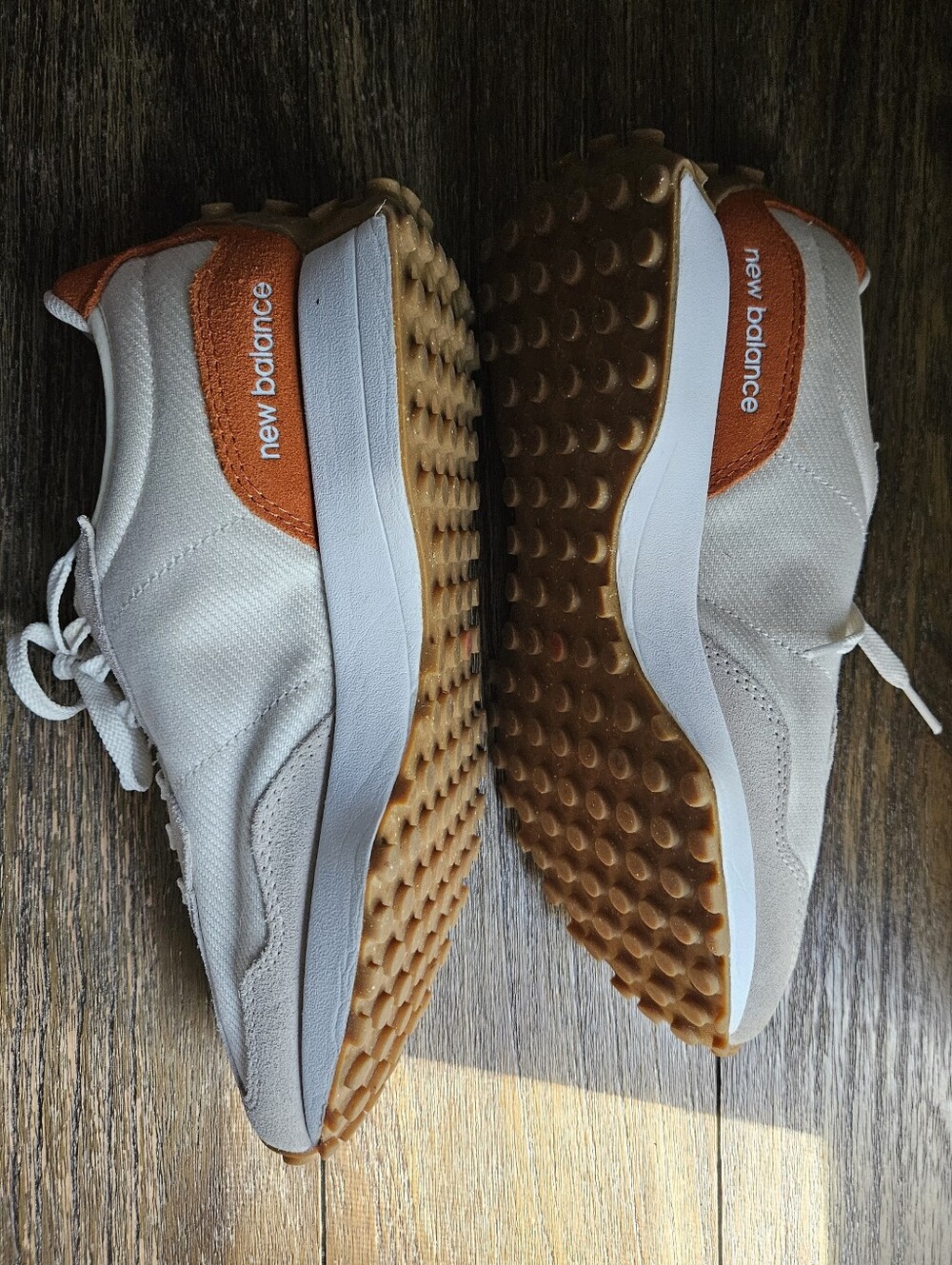 New Balance Women's White & Orange Retro Runner Sneakers - Picture 5 of 11